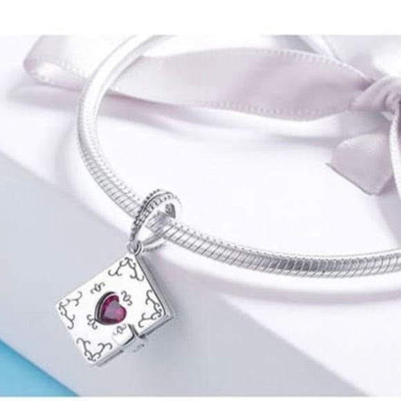 Jewelry - Solid 925 Silver Romantic Love Letter Charm